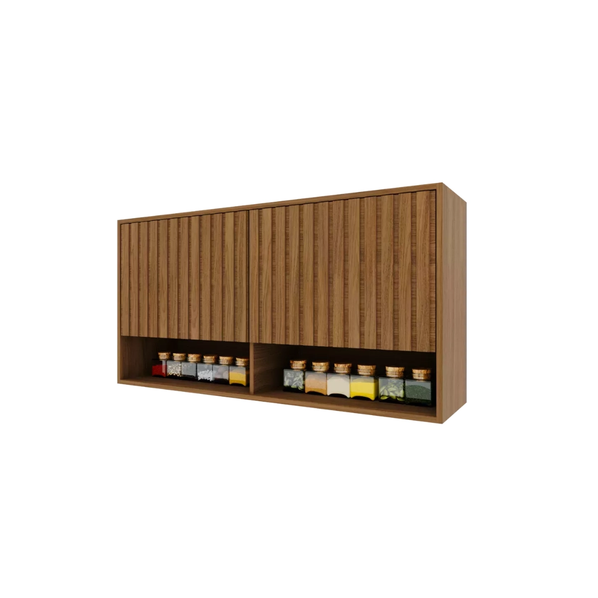 Cozinha Modular 4 Peças Indekes Toronto Freijo/Off/White