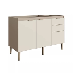 Cozinha Modular Indekes Carol 4 Peças Moca Areia
