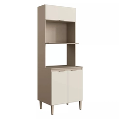 Cozinha Modular Indekes Carol 4 Peças Moca Areia
