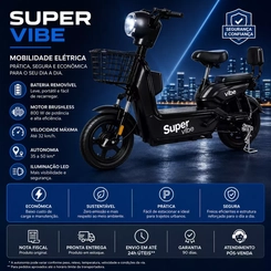 Scooter Eletrica Teylu Sper VIBE 800W 48V LITIO PTO