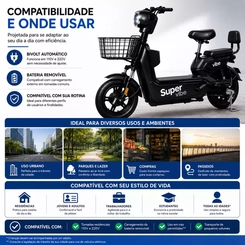 Scooter Eletrica Teylu Sper VIBE 800W 48V LITIO PTO