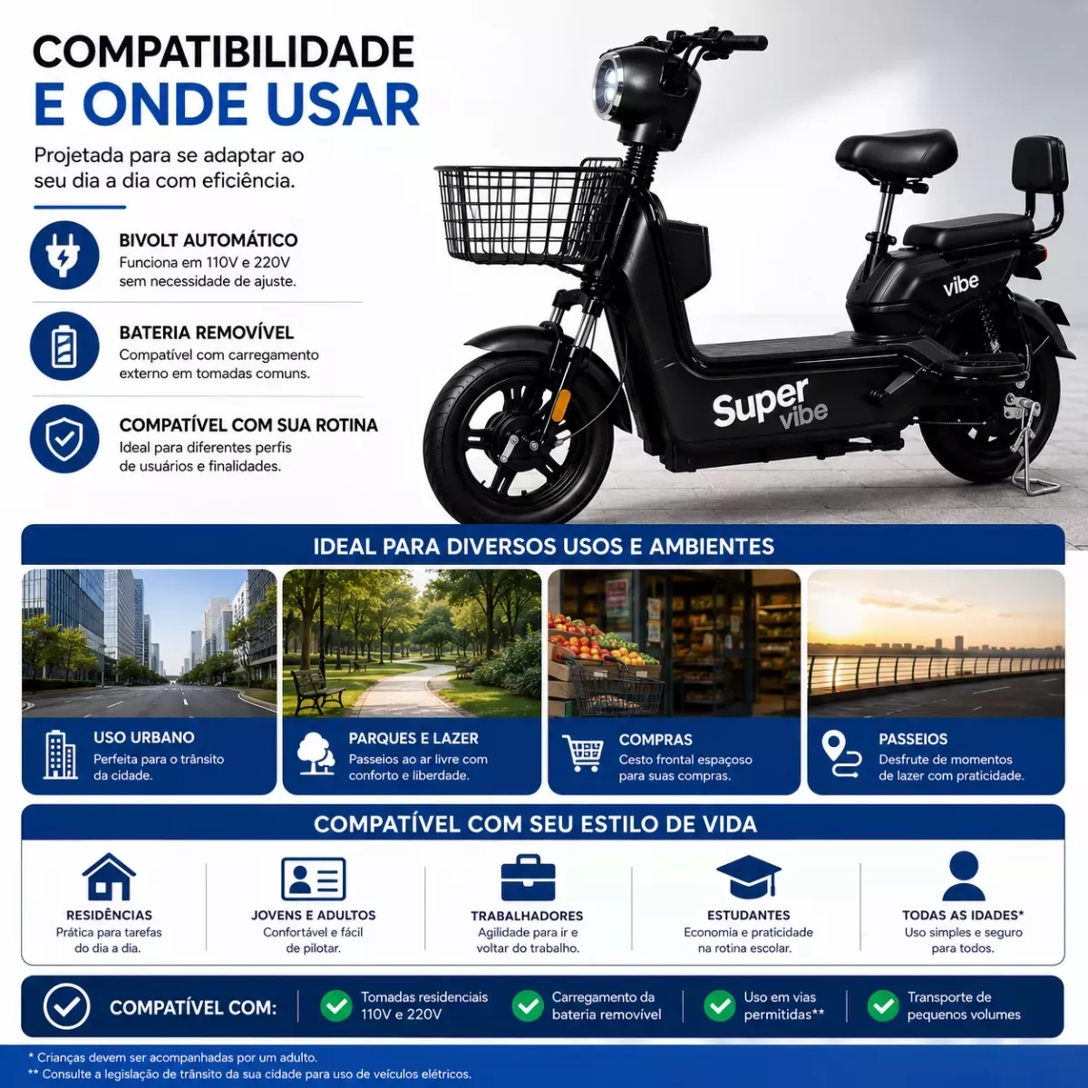 Scooter Eletrica Teylu Sper VIBE 800W 48V LITIO PTO