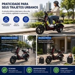 Scooter Eletrica Teylu Xforce 800W 48V Litio VN