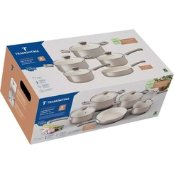 Conjunto De Panelas Tramontina Veronese 5PCS Aluminio Bege