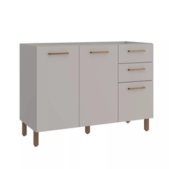 Cozinha Modular 6 Peças Casamia Sardenha Cinza