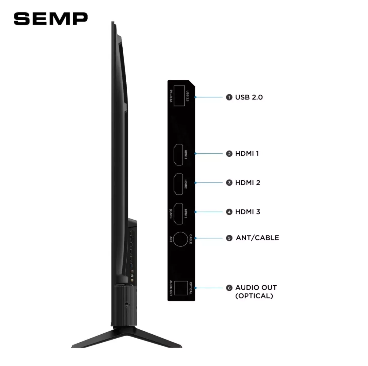 Tv Semp Smart 65 4K 65S62R ROKU PTO
