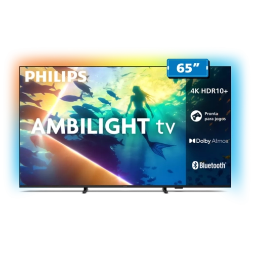 Tv Philips Smart 65 4K 65PUG810078 Ambilight Titan