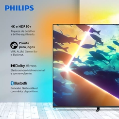 Tv Philips Smart 65 4K 65PUG810078 Ambilight Titan