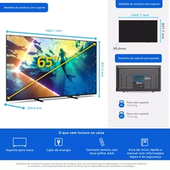 Tv Philips Smart 65 4K 65PUG810078 Ambilight Titan
