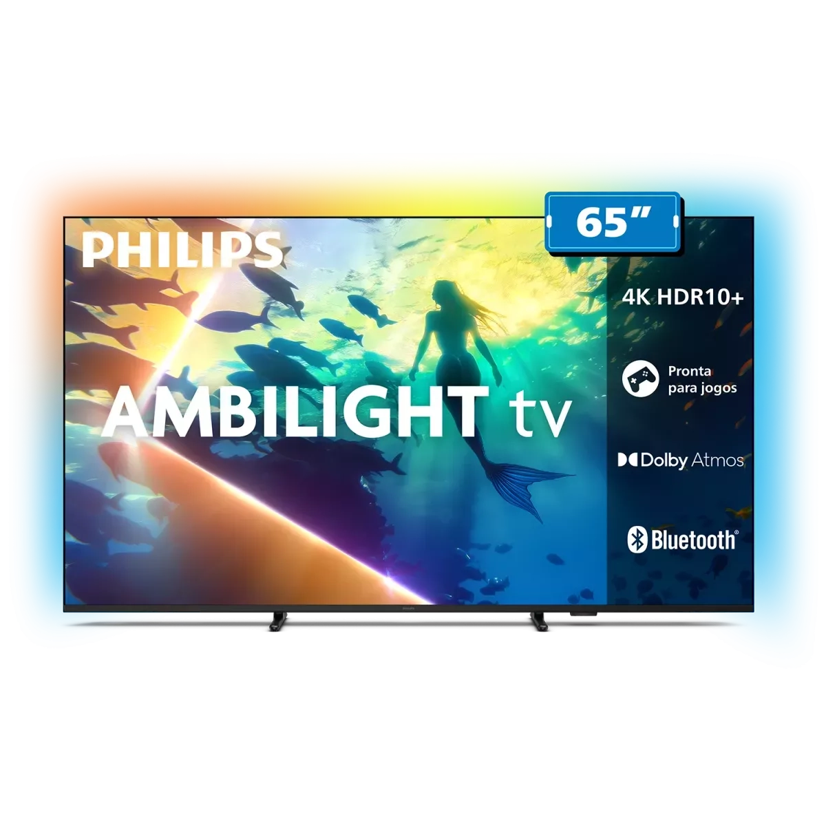 Tv Philips Smart 65 4K 65PUG810078 Ambilight Titan