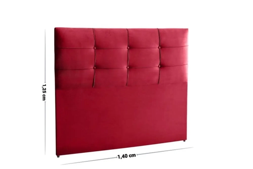 Cabeceira Dsoll Pop Londres 1,40- Vermelho