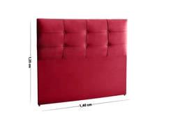 Cabeceira Dsoll Pop Londres 1,40- Vermelho
