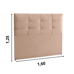 Cabeceira Dsoll  Pop Londres 1,60 Bege