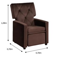 Poltrona Berflex Franca Papai Reclinavel Marrom