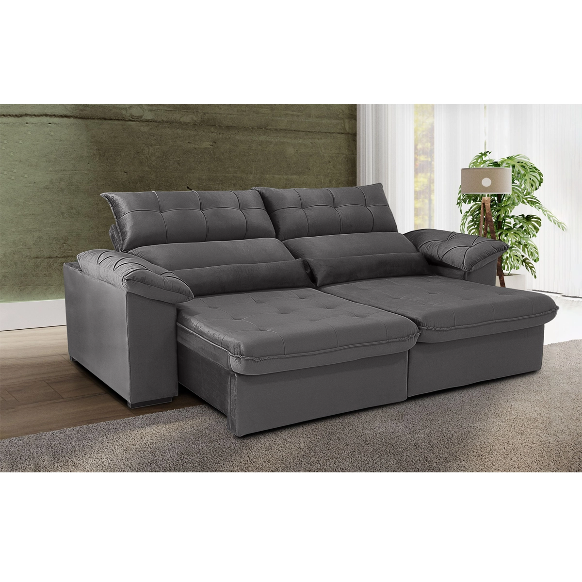 Sofá Wood Rafaella 2,90
